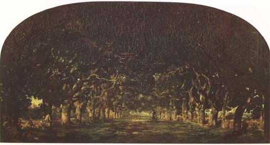 Theodore Rousseau The Chestnut Avenue (mk09) oil painting picture